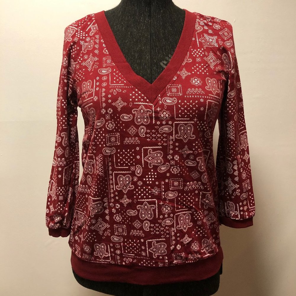 Stussy Girls Bandito V-Tee – Rouge Size M